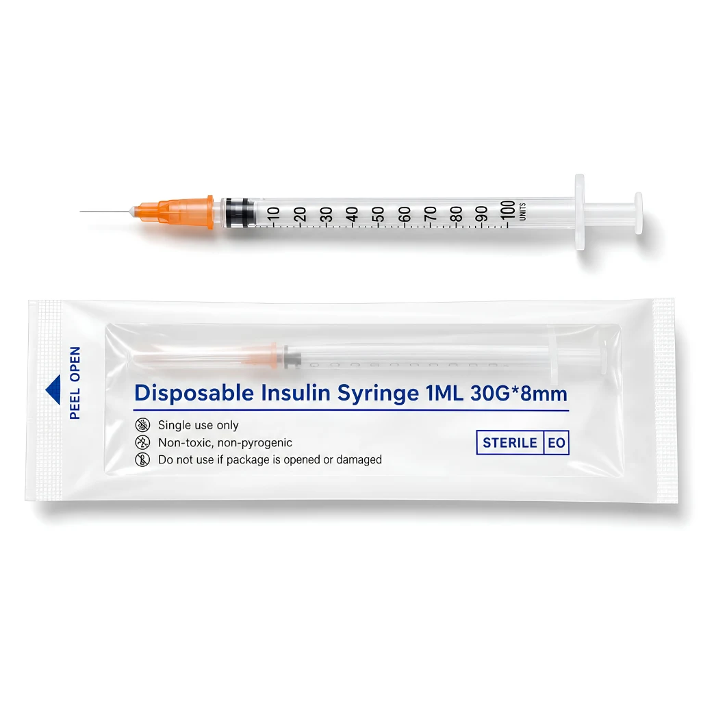 Insulinspritze 1 ml / 30G - fein skalierte Spritze für präzise Volumina